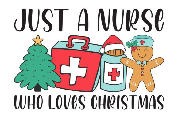 Charming Gingerbread Nurse Christmas Design