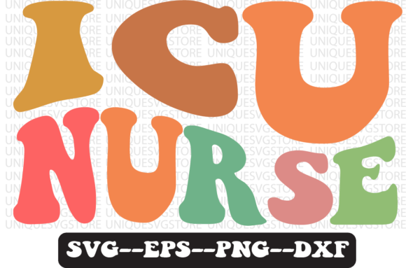ICU Nurse Groovy Retro Svg Design Review