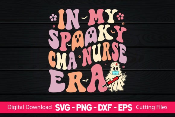 In My Spooky CMA Nurse Era: A Unique Embroidery Design