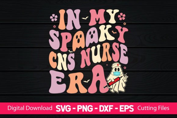 In My Spooky CNS Nurse Era: A Charming Embroidery Design