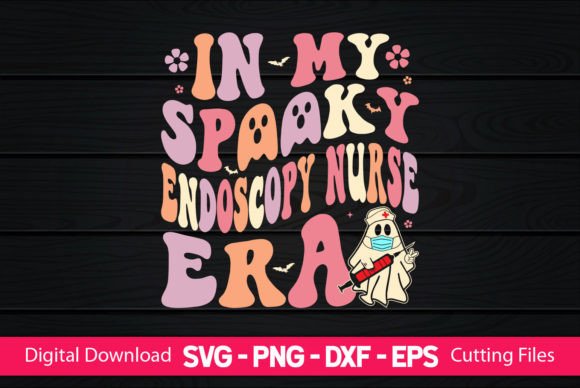 In My Spooky Endoscopy Nurse Era: A Charming Embroidery Design