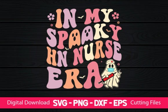 In My Spooky HN Nurse Era: A Charming Embroidery Design