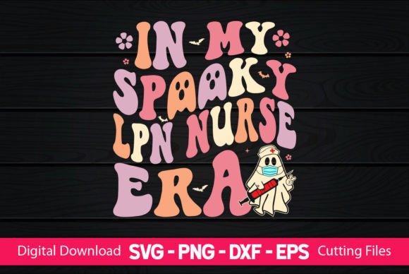 In My Spooky LPN Nurse Era: A Unique Embroidery Design