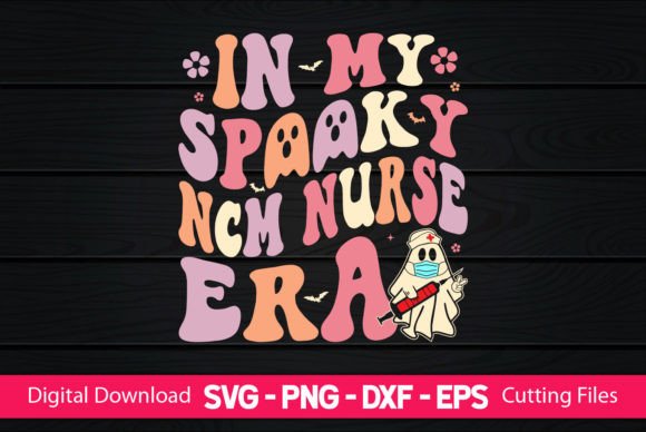 In My Spooky NCM Nurse Era: A Charming Embroidery Design