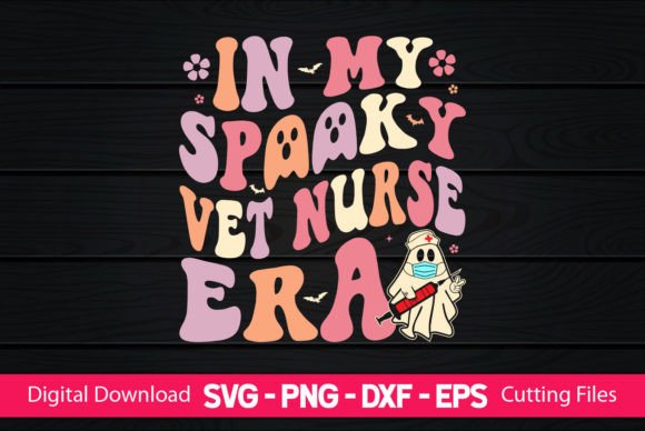 In My Spooky VET Nurse Era: A Charming Embroidery Design