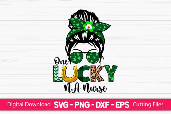 One Lucky NA Nurse Messy Bun Design Review