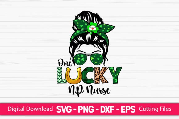 One Lucky NP Nurse Messy Bun Review