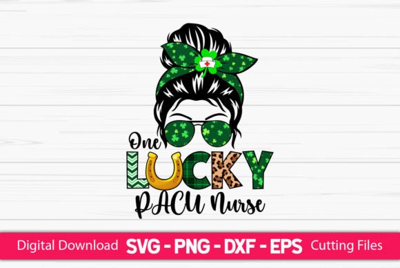 One Lucky Pacu Nurse Messy Bun