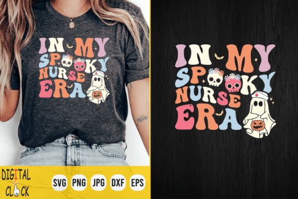 Spooky Nurse Embroidery for Halloween